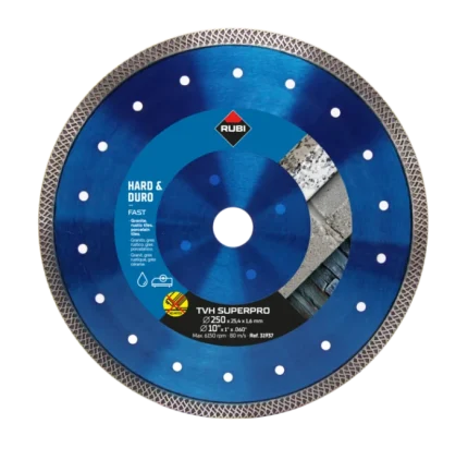 صنية روبي الماظ بورسلين و جرانيت سريعة 250-25 مم RUBI TVH 250 S-PRO